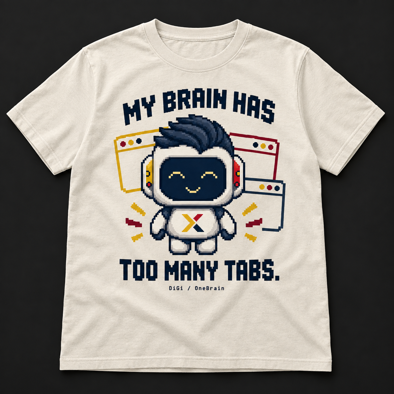 DiGi Too Many Tabs T-shirt concept