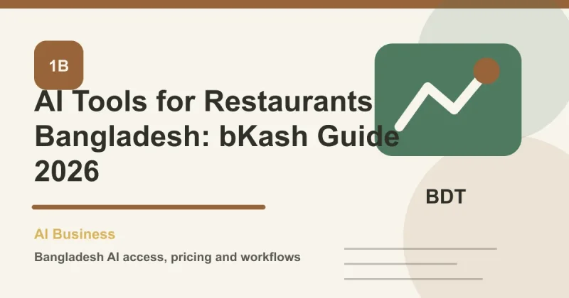 AI Tools for Restaurants Bangladesh: bKash Guide 2026