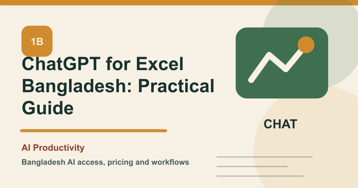 ChatGPT for Excel Bangladesh: Practical Guide