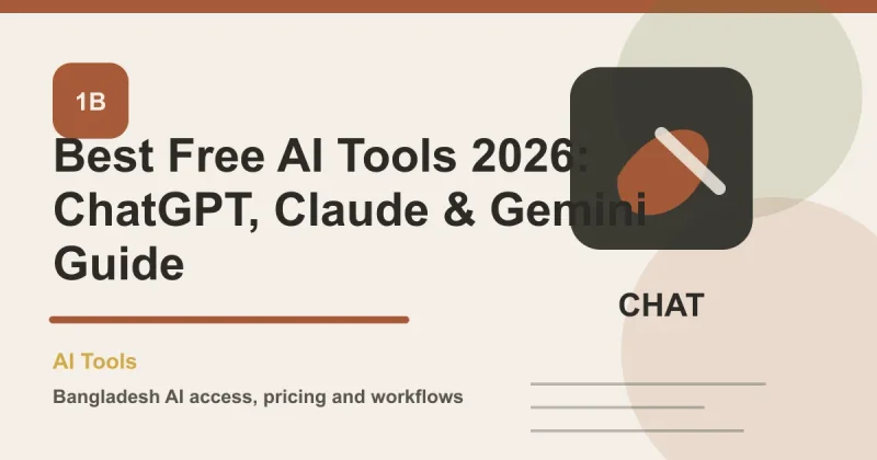 Best Free AI Tools 2026: ChatGPT, Claude & Gemini Guide
