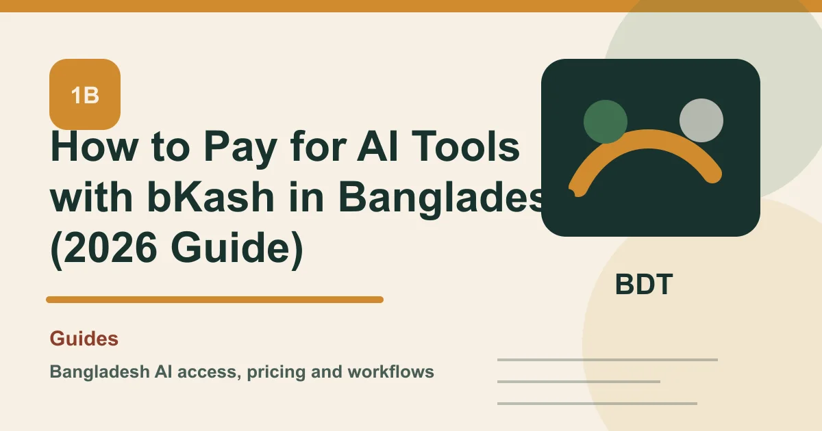 How to Pay for AI Tools with bKash in Bangladesh (2026 Guide)