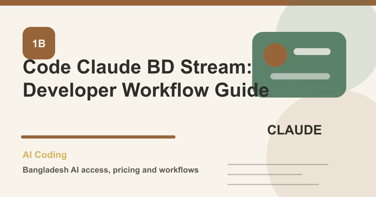 Stream Code Cloude BD: Coding Access Guide
